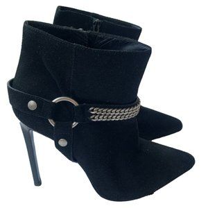 Saint Laurent Chain Suede Ankle Boots